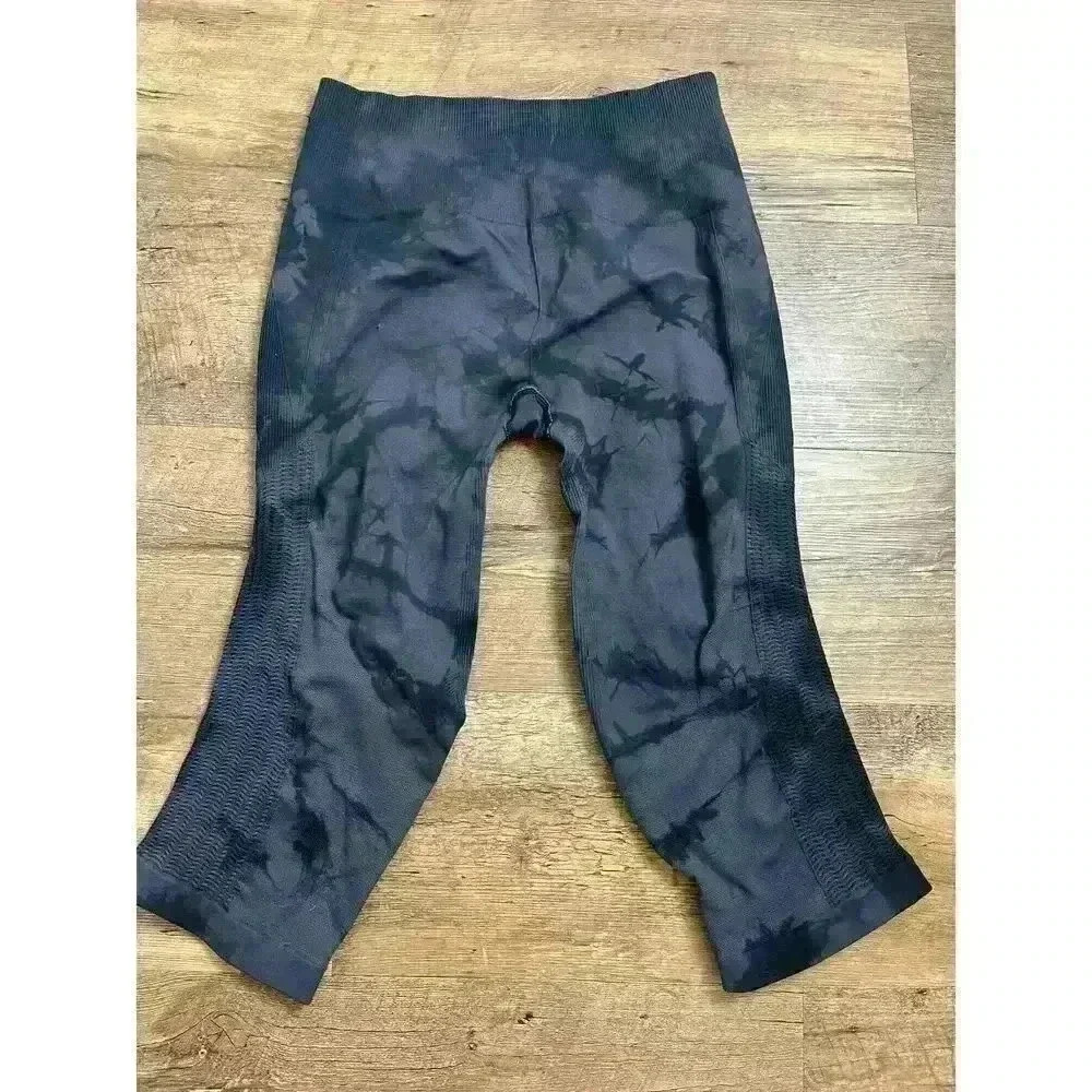 Lululemon Flow & Go Crop Women's 10 High Rise Seamless Leggings Tie Dye